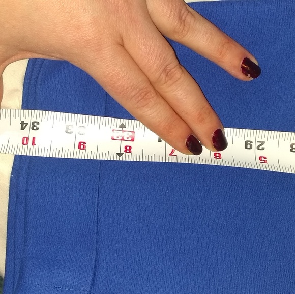 Chico's royal blue crop pant 1.5 - Picture 3 of 7